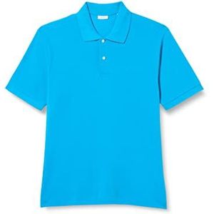 Seidensticker Polo à manches courtes coupe droite pour homme, turquoise, M