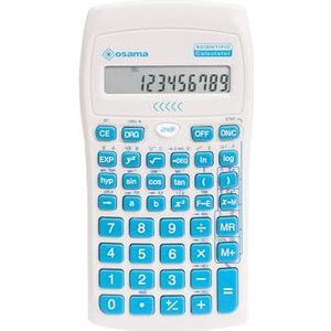 OSAMA - Wetenschappelijke rekenmachine met 56 functies, 10 cijfers Mantissa en 2 exposanten, spullen voor school met uitschuifbare koffer voor staatsexamens - Schooluitrusting voor Back to School,