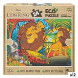 The Lion King Puzzle enfant double face 24 pièces 70 x 1,5 x 50 cm (12 unités)