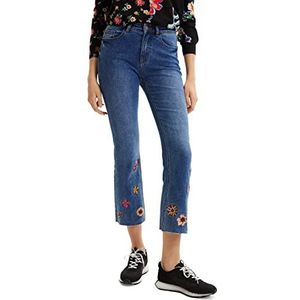 Desigual Denim_nicole 5008 Vrijetijdsbroek voor dames, Blauw