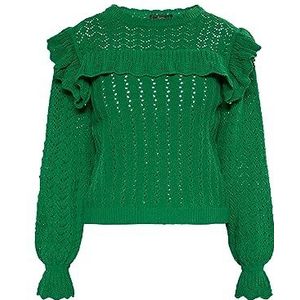 faina Pull en tricot pour femme 11026971, vert forêt, S