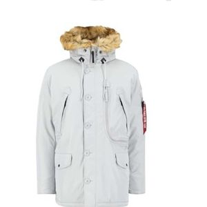 ALPHA INDUSTRIES Fleece jas voor heren, pastelgrijs