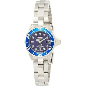 Invicta Pro Diver - Dameshorloge kwarts van roestvrij staal - 24 mm, Zilver/Blauw, Horloge