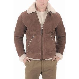 Schott NYC Lcb100s Leren jas voor heren, Khaki (stad)