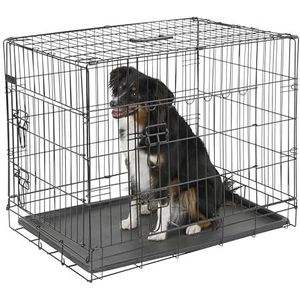 Kerbl Transportkooi met 2 deuren voor honden, zwart, 92 x 63 x 74 cm