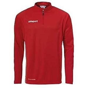 uhlsport Score 1/4 Zip heren sweatshirt, rood/wit, XXL