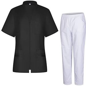 MISEMIYA Sanitair uniform 712-8312 dames werkkleding (1 stuk), zwart 68