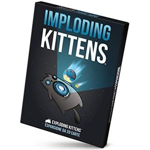 Asmodee - Imploding Kittens, Expansion Exploding Kittens kaartspel, editie in het Italiaans, 8617