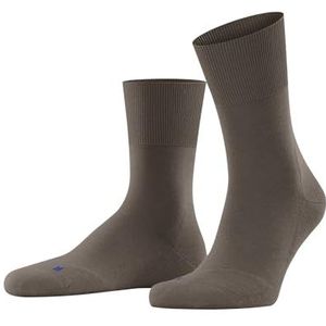 FALKE Uniseks Run-sokken, dunne krullende zolen, effen, ideaal met casual outfits, sportieve sneakers, sneldrogend, ademend, katoen, functioneel garen, 1 paar, Bruin (Soil 5181)