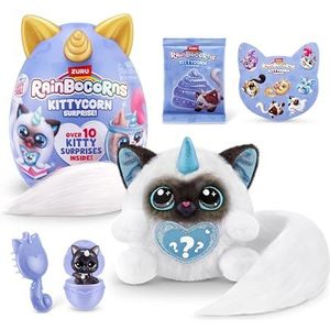 Rainbocorns Kittycorn Surprise, kat Ragdoll serie 9, pluche verrassing, 10 verrassingen, klein (21,5 cm), kat (Ragdol)