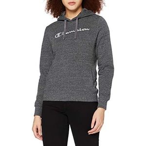 Champion Dames – Sweatshirt met capuchon Classic C-Logo Allover – grijs, L