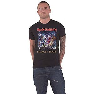 Rockoff Trade Iron Maiden Legacy of The Beast T-shirt voor heren, zwart.