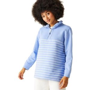 Regatta Bayletta Halz Sweat-shirt zippé pour femme, Bleu hortensia/blanc, 44