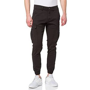 JACK & JONES Marco Joe Cuffed AKM Cargobroek voor heren, zwart.