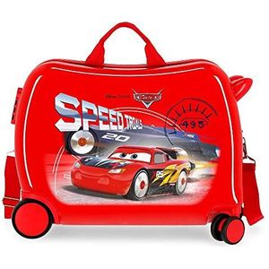 Disney Cars Speed Trails Kinderkoffer, rood, 50 x 38 x 20 cm, stijf, ABS, cijferslot, 38 l, 2,1 kg, 4 wielen, handbagage, Rood, Kindermode