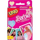 Mattel Games Barbie UNO kaartspel - geïnspireerd op de film met favoriete personages en onvergetelijke scènes, speciale regels ""Met teveel gespeeld"", voor 2-10 spelers vanaf 7 jaar, HPY59