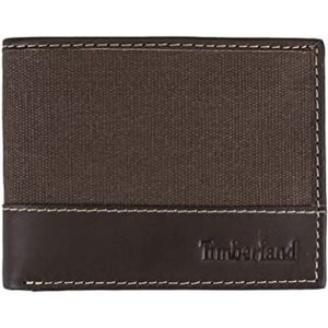 Timberland Herenportemonnee van linnen, afneembaar, zwart, houtskool, Eén maat, Houtskool, Taille unique, Accessoire: