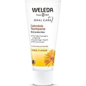 WELEDA - Tandpasta met calendula – natuurlijke formule om plaat te verminderen – limoengroene smaak – tube 75 ml