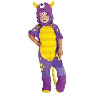 Rubies Kinderhorloge-kostuum 1-2 jaar, rompertje met haar, Oficial Rubies voor Halloween, carnaval en maatschappijen