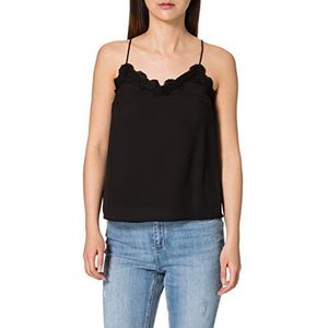 Pieces Pcpamela Lace Slip Top Noos BC tanktop voor dames, Details zwart, maat M, Zwart detail: CP