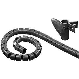 Spiraalband Tot 20mm - Met Invoerhulp - 2,5 Meter - Zwart