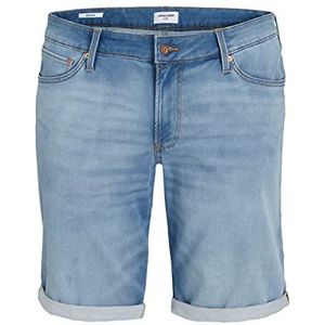 JACK & JONES PLUS Jjirick Jjicon Ge 625 I.k S Pls Herenshorts, Blauw (Denim Blue)