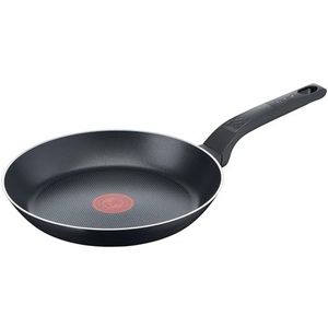 Tefal B55504 Easy Cook & Clean Braadpan 24 cm | antiaanbaklaag | thermosignaal | robuuste basis | eenvoudige reiniging | diepe vorm | zwart