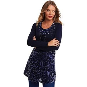 Joe Browns Dames Bolero tuniek met veters Midnight 36, Middernacht