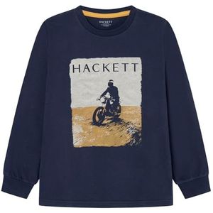 Hackett London T-shirt de moto pour enfants, Bleu (bleu marine), 7 ans