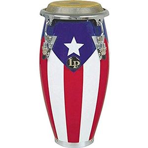 Latin Percussie LPM198-PR Conga mini-stemapparaat, motief Puerto Rican Flag, 11 inch