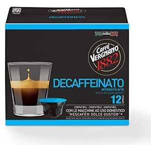 Caffè Vergnano 1882 - 72 compatibele Nescafé Dolce Gusto Decaffeinato capsules - 6 verpakkingen van 12 capsules