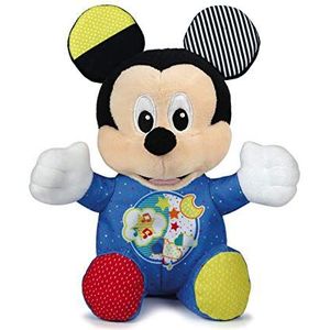 Clementoni - Baby Mickey Lightin Plush pluche dier, meerkleurig 17206