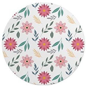 Questo Casa, Ronde muismat met antislip onderkant voor kantoor en thuis, diameter 22 cm