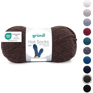 Gründl Wol voor damessokken 1, chocolade, h, chocolade, h, Chocolade
