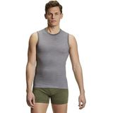 FALKE Singlet Wool Tech Light Functioneel onderhemd voor heren, van scheerwol, zwart, blauw, ademend, sport, warm, sneldrogend, voor gemiddelde tot koude temperaturen, 1 stuk