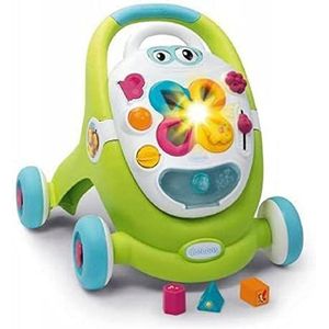 Smoby - Trott'Cotoons - 2-in-1 loopwagen + afneembare tablet - geluiden en lichten - vormsorteerder - speelgoed voor baby's vanaf 12 maanden - 110428