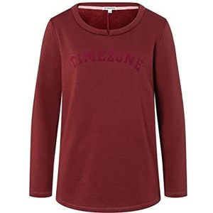 Timezone Dames sweatshirt ronde hals, Barolo Red