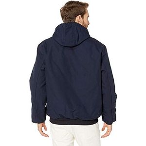 Carhartt Duck Active gewatteerde herenjas met flanellen voering in donkerblauw, 3XL grote maten tall, Donker Navy Blauw