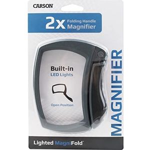 Carson Lighted MagniFold Handloep 2-voudige vergroting met ledverlichting en inklapbare handgreep (MJ-50)