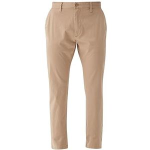 s.Oliver Chino Slim Fit herenbroek, bruin, 34 W/30 l, Bruin