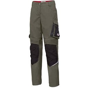 BP 1999-570-7332-34n, werkbroek voor dames, fijn silhouet, 250,00 g/m², stretch olijf/zwart, 34n