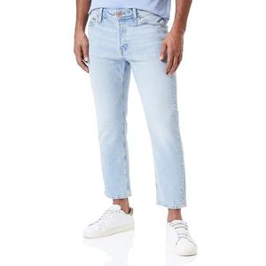 JACK & JONES Heren Jjimike Jjoriginal Cropped Sbd 512 SN Jeans, Denim blauw