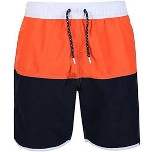 Regatta Benicio Unisex zwemshorts, Marineblauw/Magma