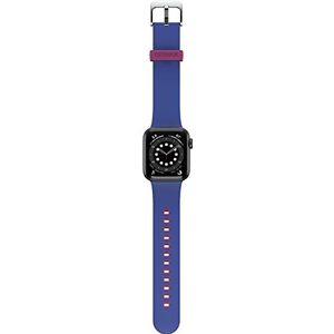 OtterBox All Day armband voor Apple Watch Series 9/8/7/6/SE 2e gen/SE 1e gen/5/4/3-38 mm/40 mm/41 mm, reservearmband van duurzame zachte siliconen voor Apple Watch, blauw/paars