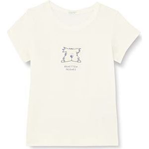 United Colors of Benetton T-shirt met korte mouwen voor baby's, jongens, Wit 036