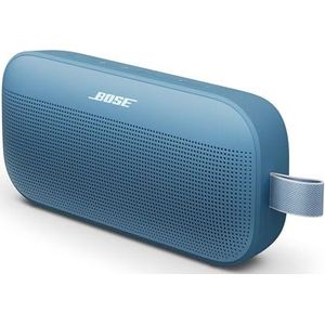 Bose SoundLink Flex (2e generatie) Bluetooth-luidspreker, draagbare luidspreker voor buiten met hifi-geluid, 12 uur batterijduur, waterdicht en stofdicht, schemerblauw (Bleu Crépuscule)