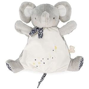 KALOO - Kleine liedjes – knuffeldoek olifant grijs – knuffeldoek baby – pluche handpop 24 cm – belevenisspel – vanaf de geboorte, K210004