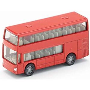 SIKU 1321, dubbeldekkerbus, metaal/kunststof, rood, speelgoedauto voor kinderen