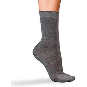 FALKE Sokken nr. 1 kasjmier dames zwart grijs vele andere kleuren versterkte sokken zonder patroon ademend warm dun effen hoge kwaliteit 1 paar, Grijs (Light Grey Melange 3390)