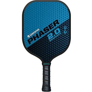 Gamma Sports 2.0 Pickkleball racket voor dames en heren van gestructureerde glasvezel - racket voor binnen en buiten: faserblauw, 224 g